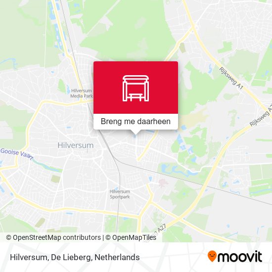 Hilversum, De Lieberg kaart