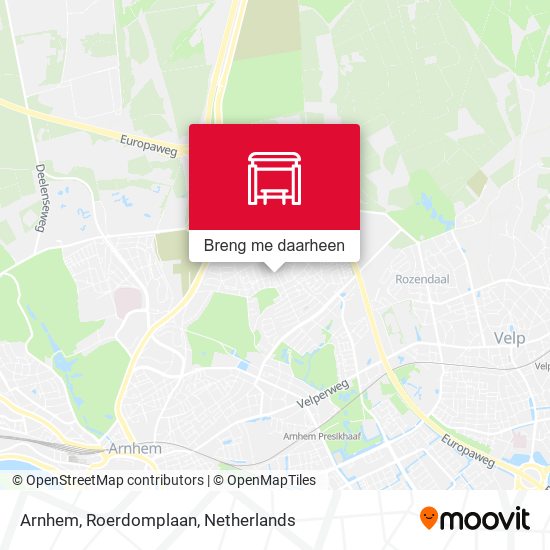 Arnhem, Roerdomplaan kaart