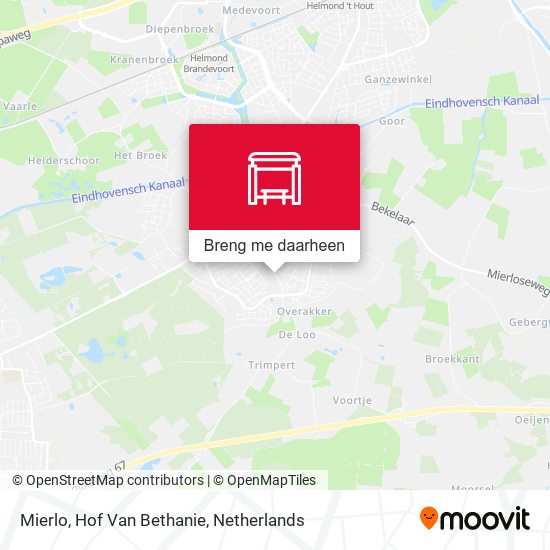 Mierlo, Hof Van Bethanie kaart