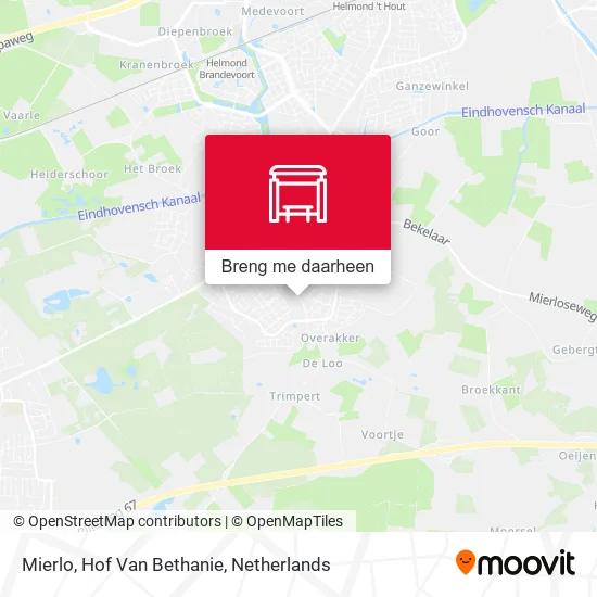 Mierlo, Hof Van Bethanie kaart