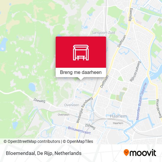 Bloemendaal, De Rijp kaart