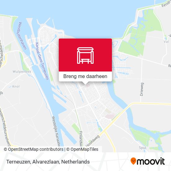 Terneuzen, Alvarezlaan kaart