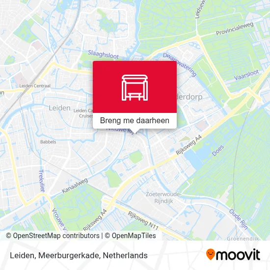 Leiden, Meerburgerkade kaart