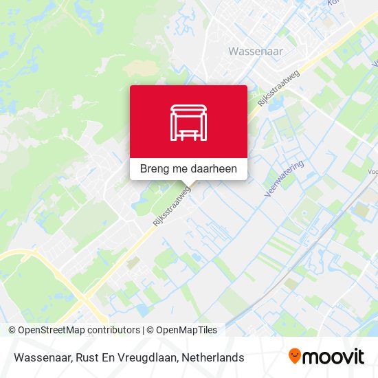 Wassenaar, Rust En Vreugdlaan kaart