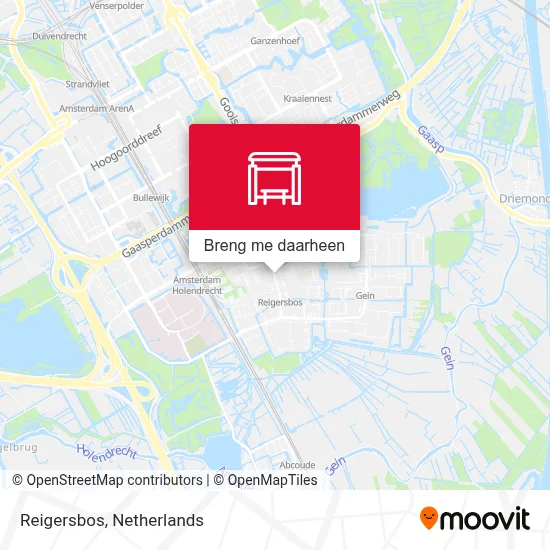 Reigersbos kaart