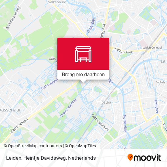 Leiden, Heintje Davidsweg kaart