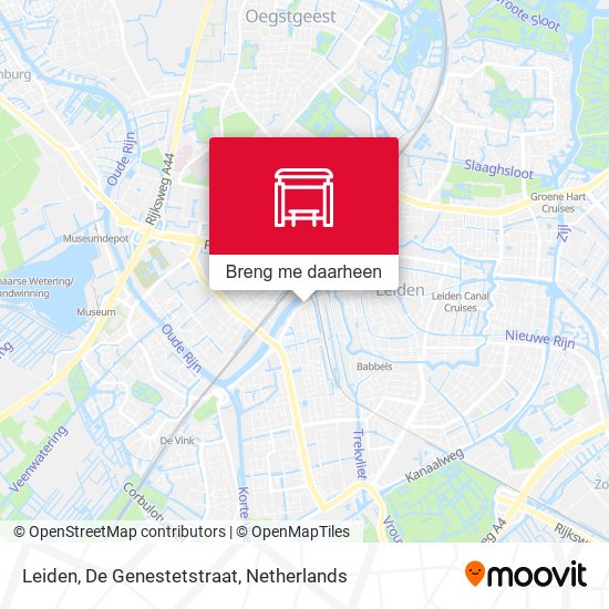 Leiden, De Genestetstraat kaart
