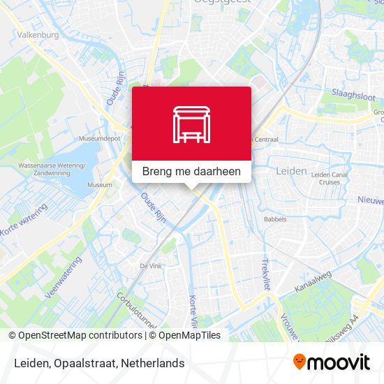 Leiden, Opaalstraat kaart