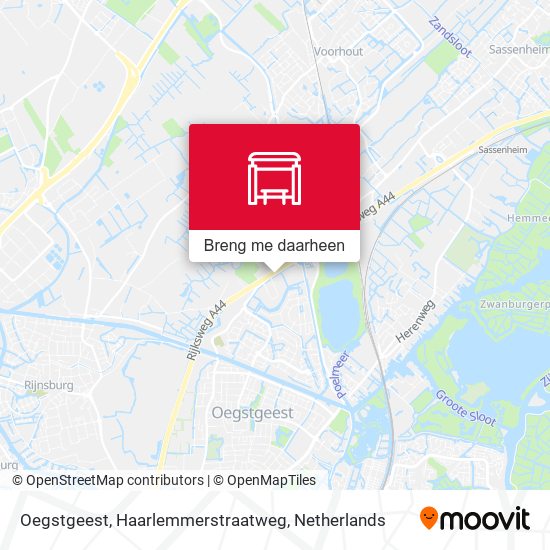 Oegstgeest, Haarlemmerstraatweg kaart