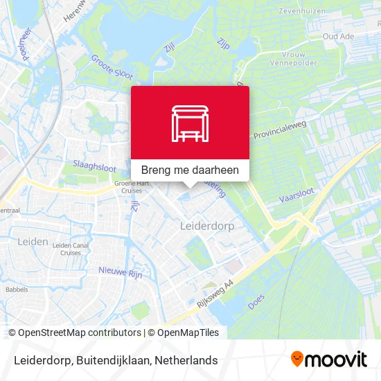 Leiderdorp, Buitendijklaan kaart