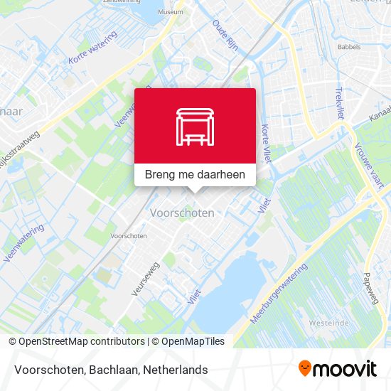 Voorschoten, Bachlaan kaart