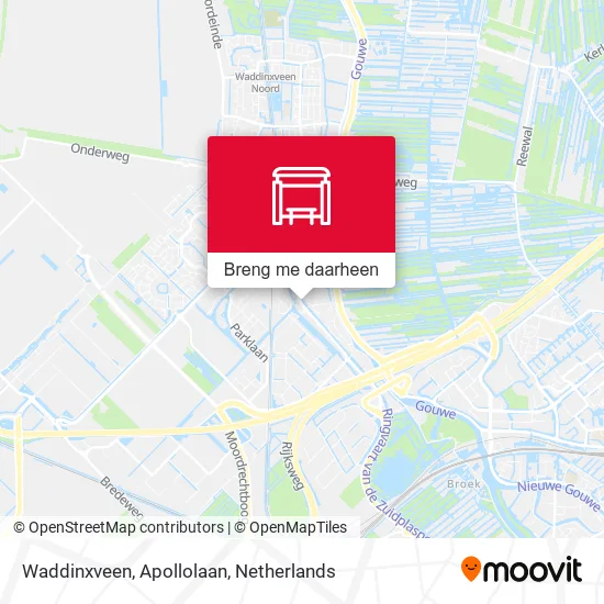 Waddinxveen, Apollolaan kaart