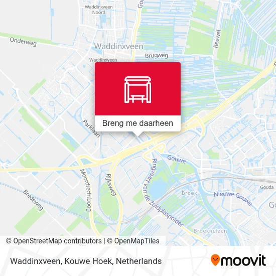 Waddinxveen, Kouwe Hoek kaart