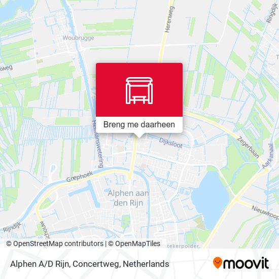 Alphen A/D Rijn, Concertweg kaart