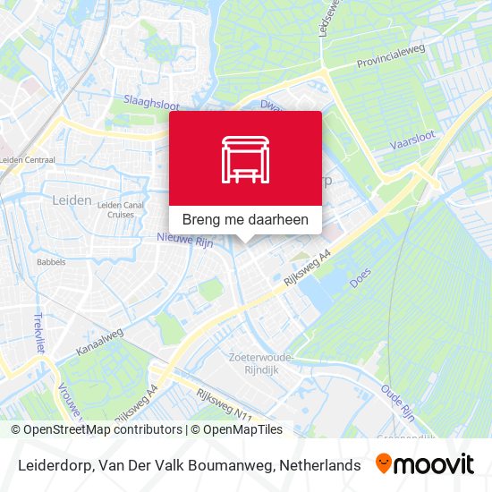 Leiderdorp, Van Der Valk Boumanweg kaart