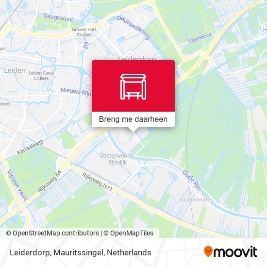 Leiderdorp, Mauritssingel kaart
