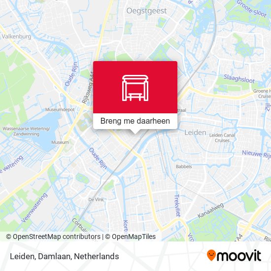 Leiden, Damlaan kaart