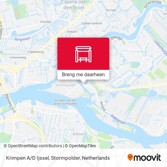 Krimpen A / D Ijssel, Stormpolder kaart