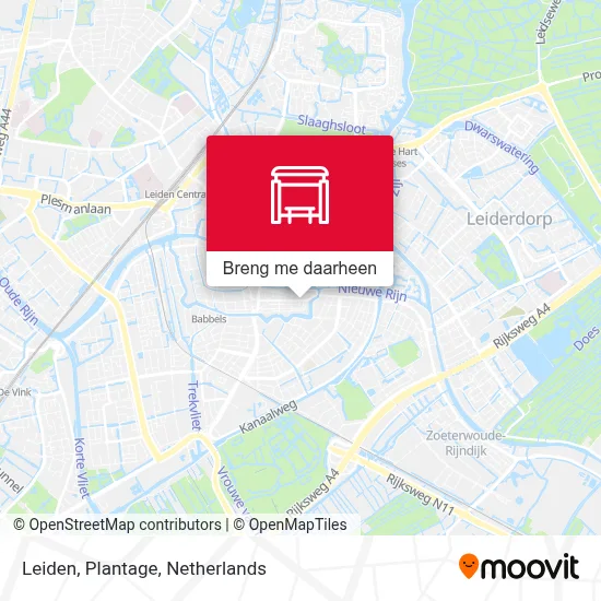 Leiden, Plantage kaart