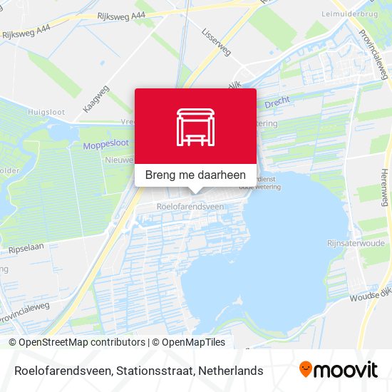 Roelofarendsveen, Stationsstraat kaart