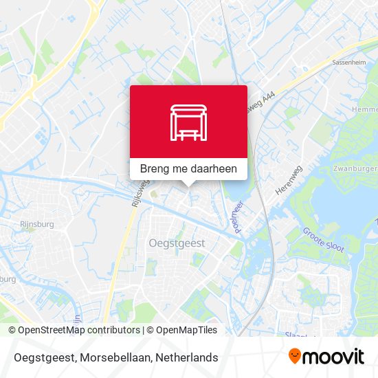 Oegstgeest, Morsebellaan kaart