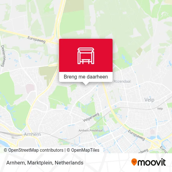 Arnhem, Marktplein kaart