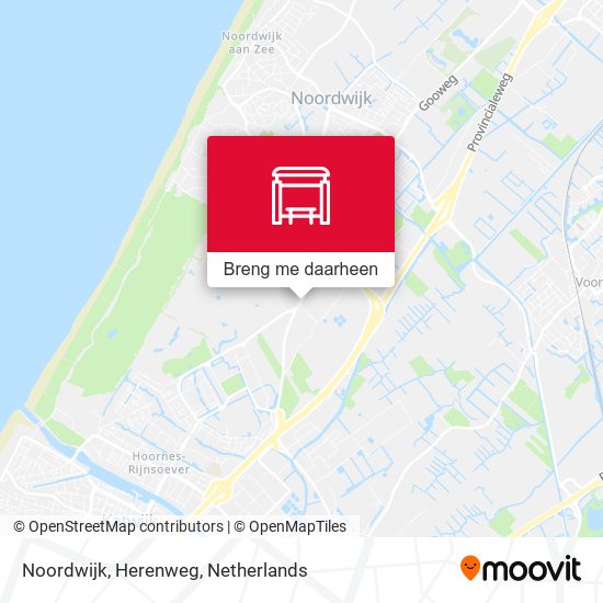 Noordwijk, Herenweg kaart