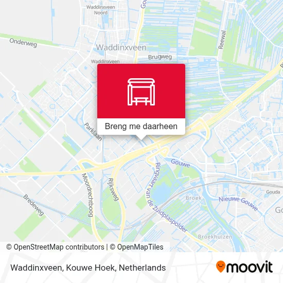 Waddinxveen, Kouwe Hoek kaart