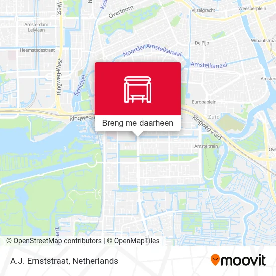 A.J. Ernststraat kaart