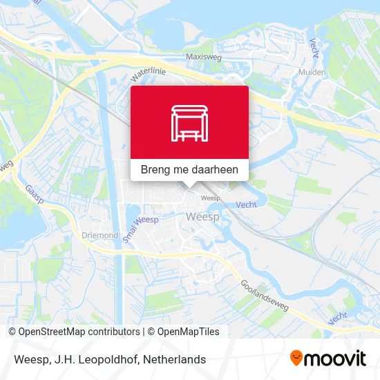 Weesp, J.H. Leopoldhof kaart