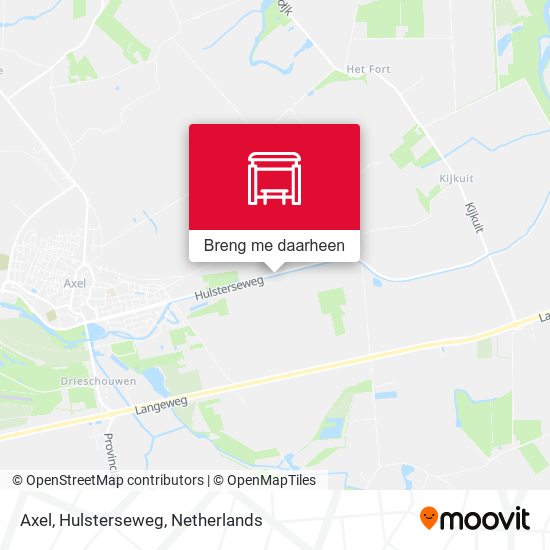 Axel, Hulsterseweg kaart