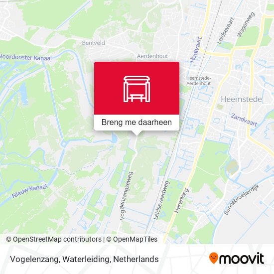 Vogelenzang, Waterleiding kaart