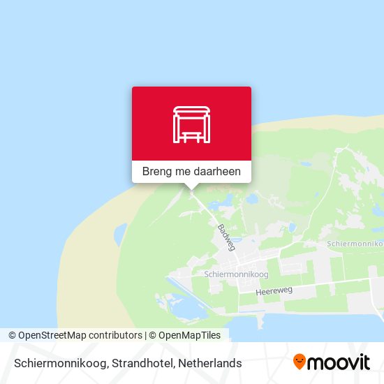 Schiermonnikoog, Strandhotel kaart