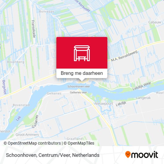 Schoonhoven, Centrum/Veer kaart