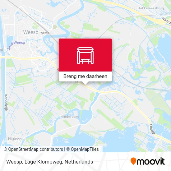Weesp, Lage Klompweg kaart