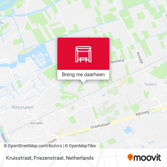 Kruisstraat, Friezenstraat kaart