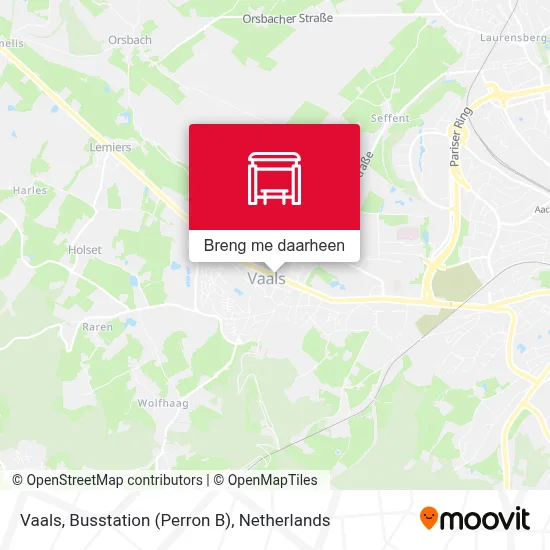 Vaals, Busstation (Perron B) kaart