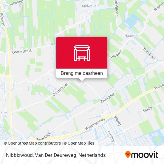 Nibbixwoud, Van Der Deureweg kaart