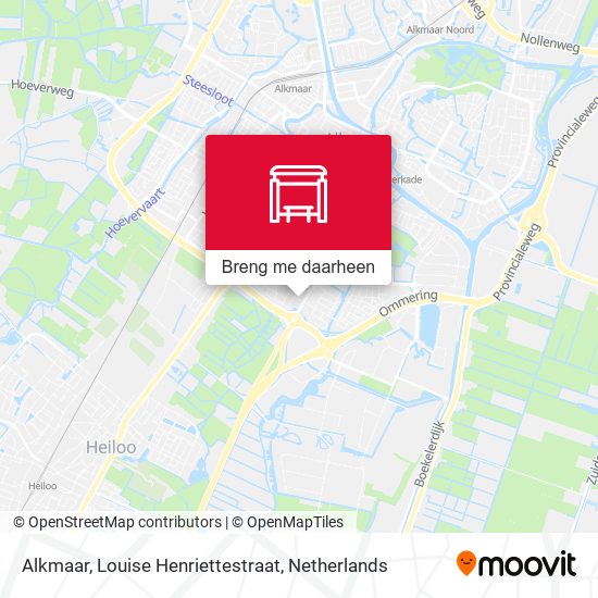 Alkmaar, Louise Henriettestraat kaart