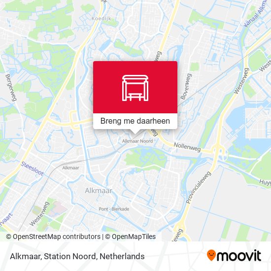 Alkmaar, Station Noord kaart