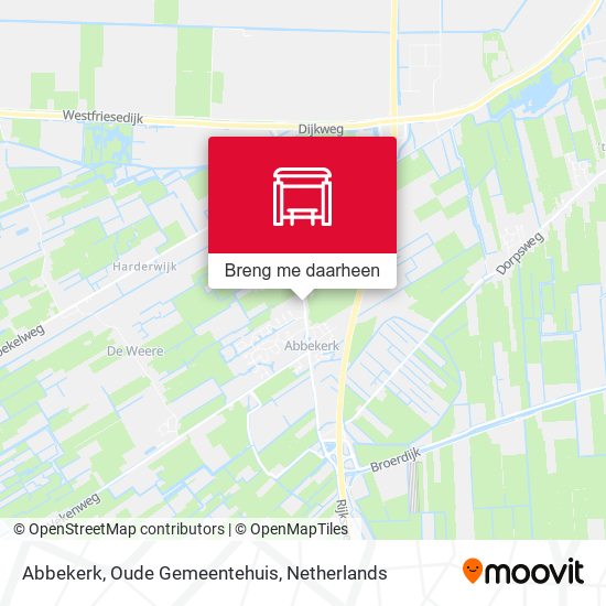 Abbekerk, Oude Gemeentehuis kaart