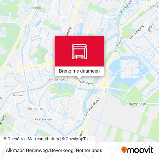 Alkmaar, Herenweg/Beverkoog kaart