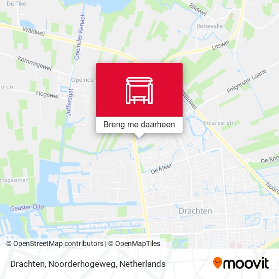 Drachten, Noorderhogeweg kaart