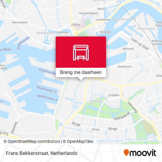 Frans Bekkerstraat kaart