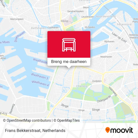 Frans Bekkerstraat kaart