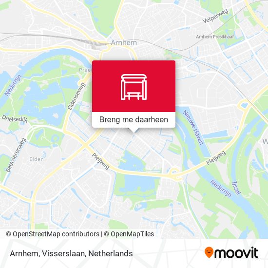 Arnhem, Visserslaan kaart