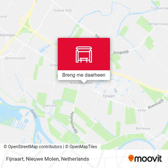Fijnaart, Nieuwe Molen kaart