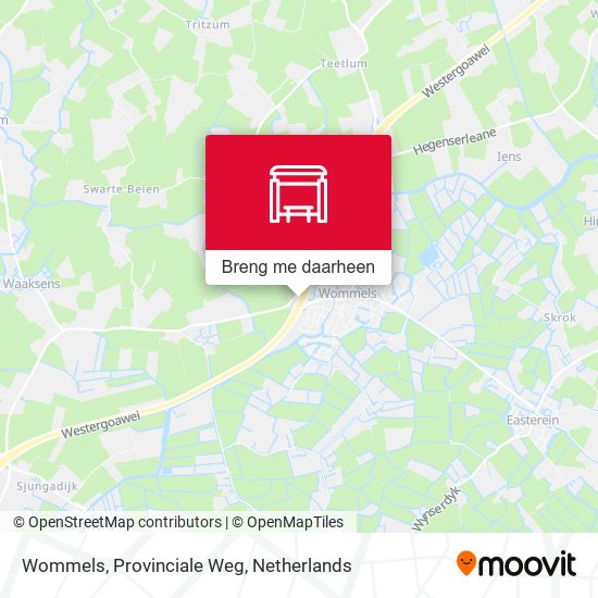 Wommels, Provinciale Weg kaart