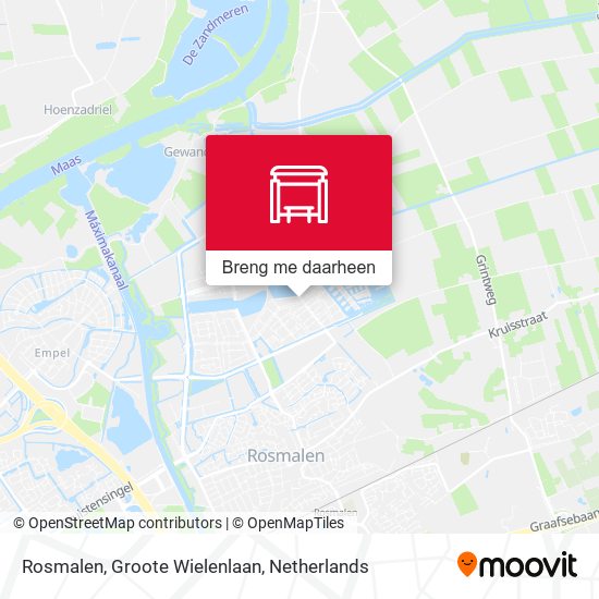 Rosmalen, Groote Wielenlaan kaart