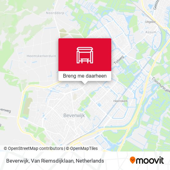 Beverwijk, Van Riemsdijklaan kaart